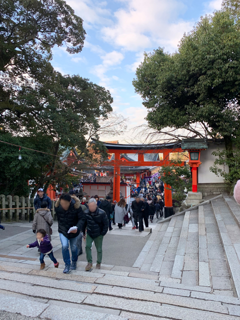 千本鳥居の明かり