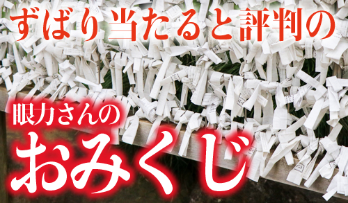 よく当たる眼力さんのおみくじ